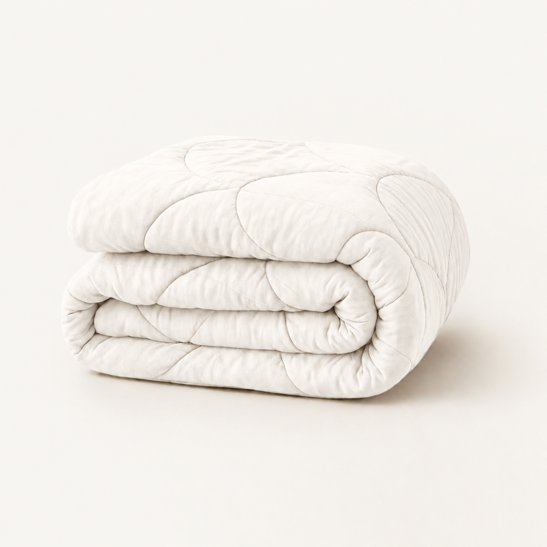 Y-NOT Velvet Dekbed Pearl White