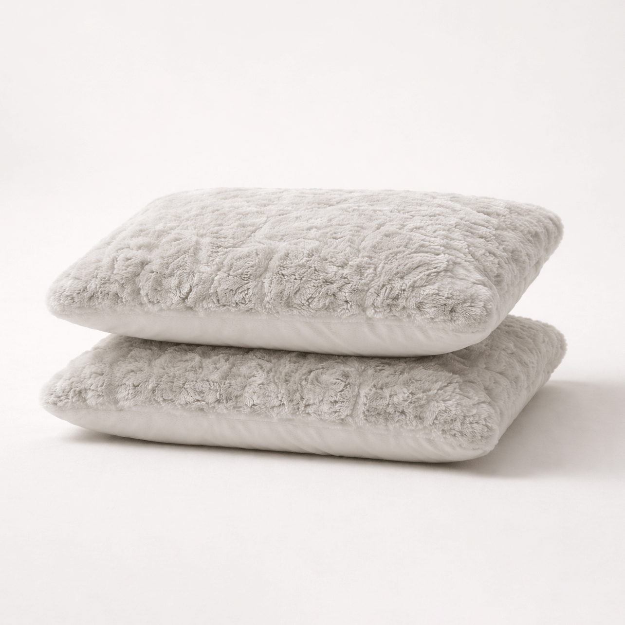 Y-NOT kussenslopen Pom Pom Fur Greige 60x70cm 2-Pack