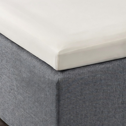 Topper Hoeslaken Katoen Satijn Premium Pearl White