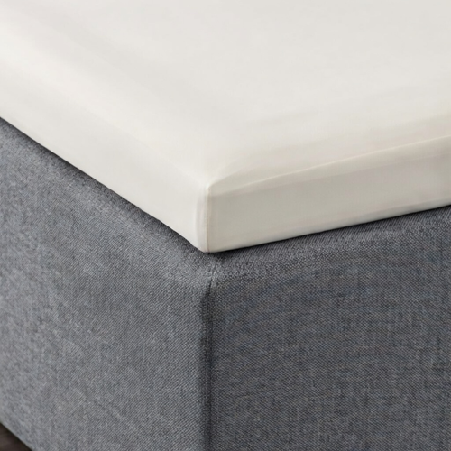 Topper Hoeslaken Katoen Satijn Premium Pearl White