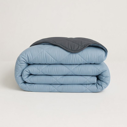 Y-NOT All Year Dekbed Licht Blauw / Antraciet