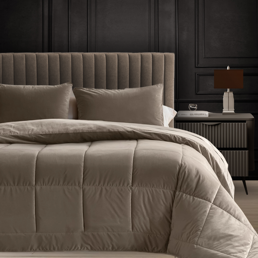 Dekbed Zonder Overtrek Velvet Taupe