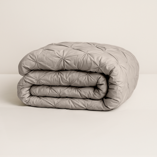 Dekbed Zonder Overtrek Mat Satijn Diamond Taupe (220 cm lang)