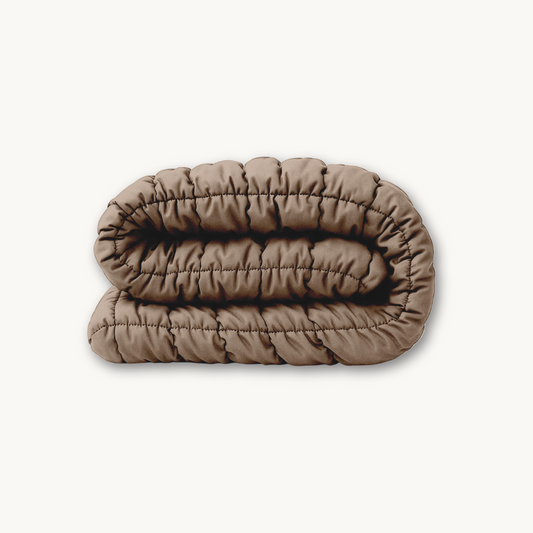 Dekbed Zonder Overtrek Fluffy Cube Taupe