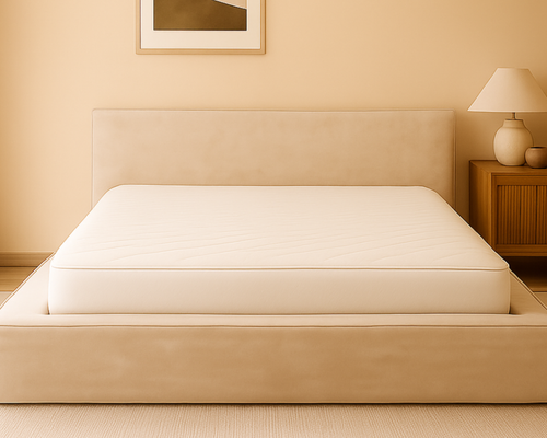 Amore Velvet bed met Opbergruimte + Hybrid Pocket 500 Matras - Nº26 - Pearl White