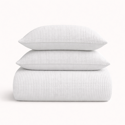 Dekbedovertrek set Waffle White