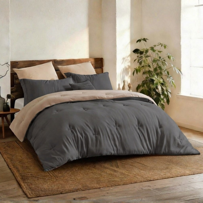 YNOT Dreambed Signature Jersey Fleece Taupe/Antra