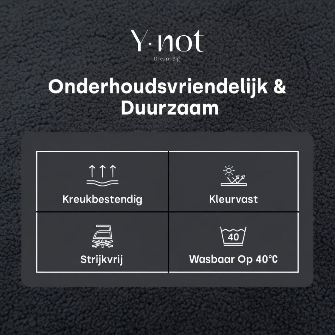 Matras Hoeslaken Teddy -  Jet Black