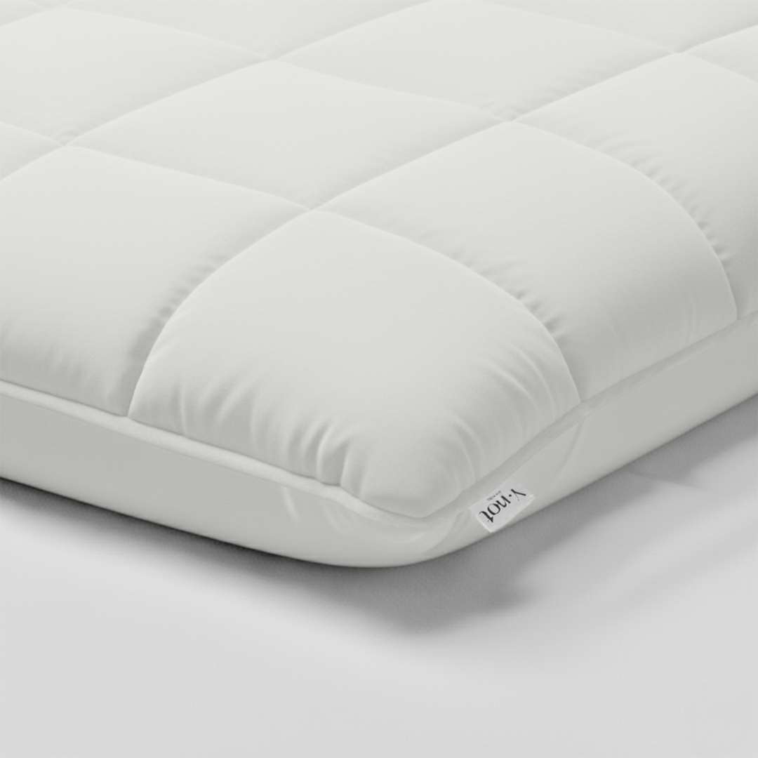 Kussenslopen Vol & Gevoerd Mat Satijn Pearl White  2-Pack 60x70 cm