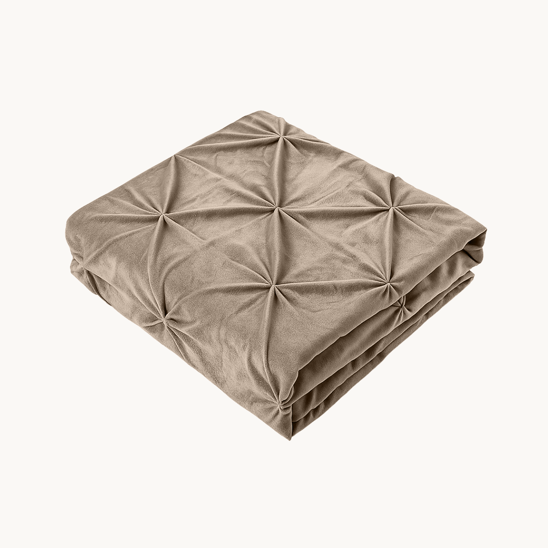 Kussenslopen Velvet™ Diamond Taupe/grey 60x70cm 2-Pack