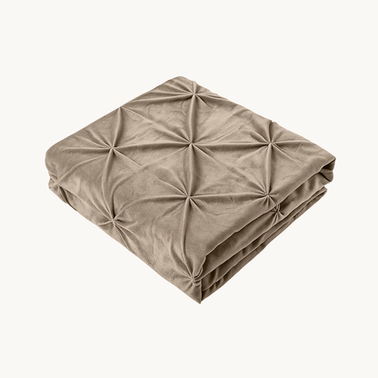 Kussenslopen Velvet™ Diamond Taupe/grey 60x70cm 2-Pack