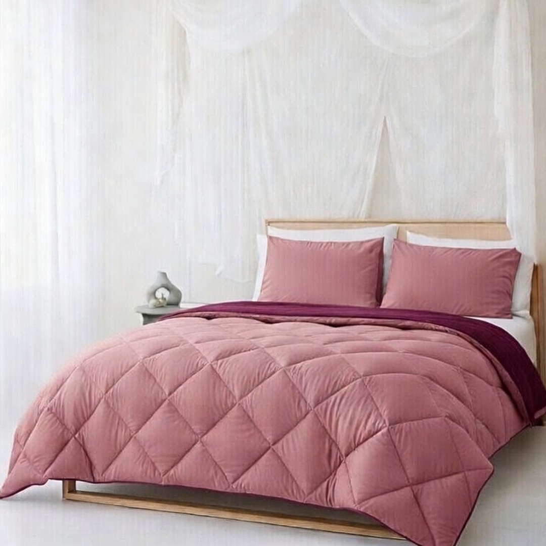 Y-NOT™ Dreambed Original All Year Plum / Old Pink (220cm lang)