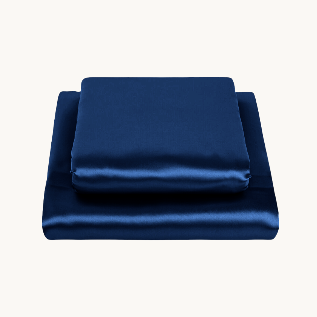 Dekbedovertrek Satijn™ Effen Azure Night