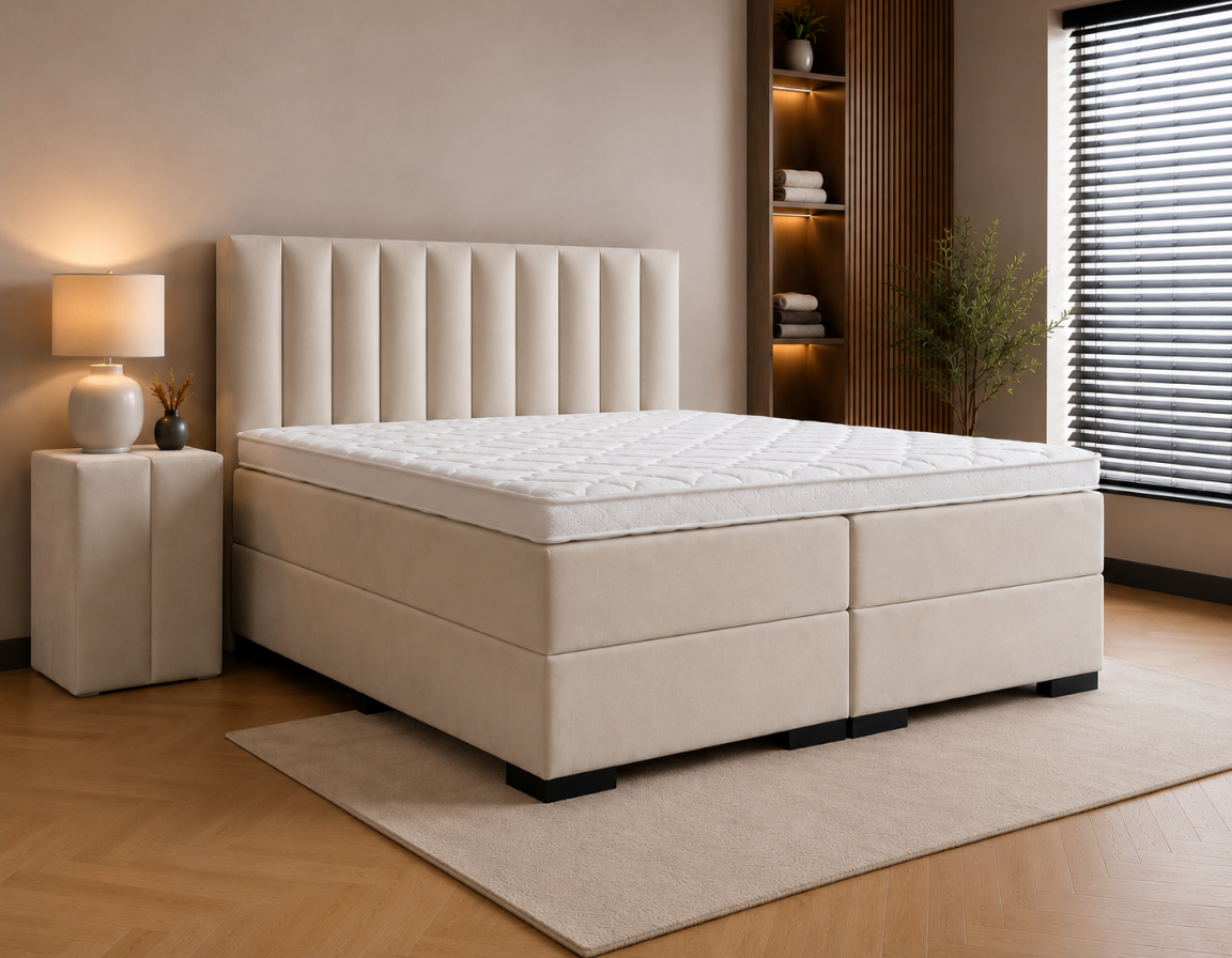 Y-NOT - Lumière Boxspring - Complete set - Nº11 Pearl Ivory