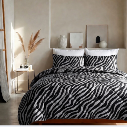 Y-NOT Design Dekbed Tiger Black Silver
