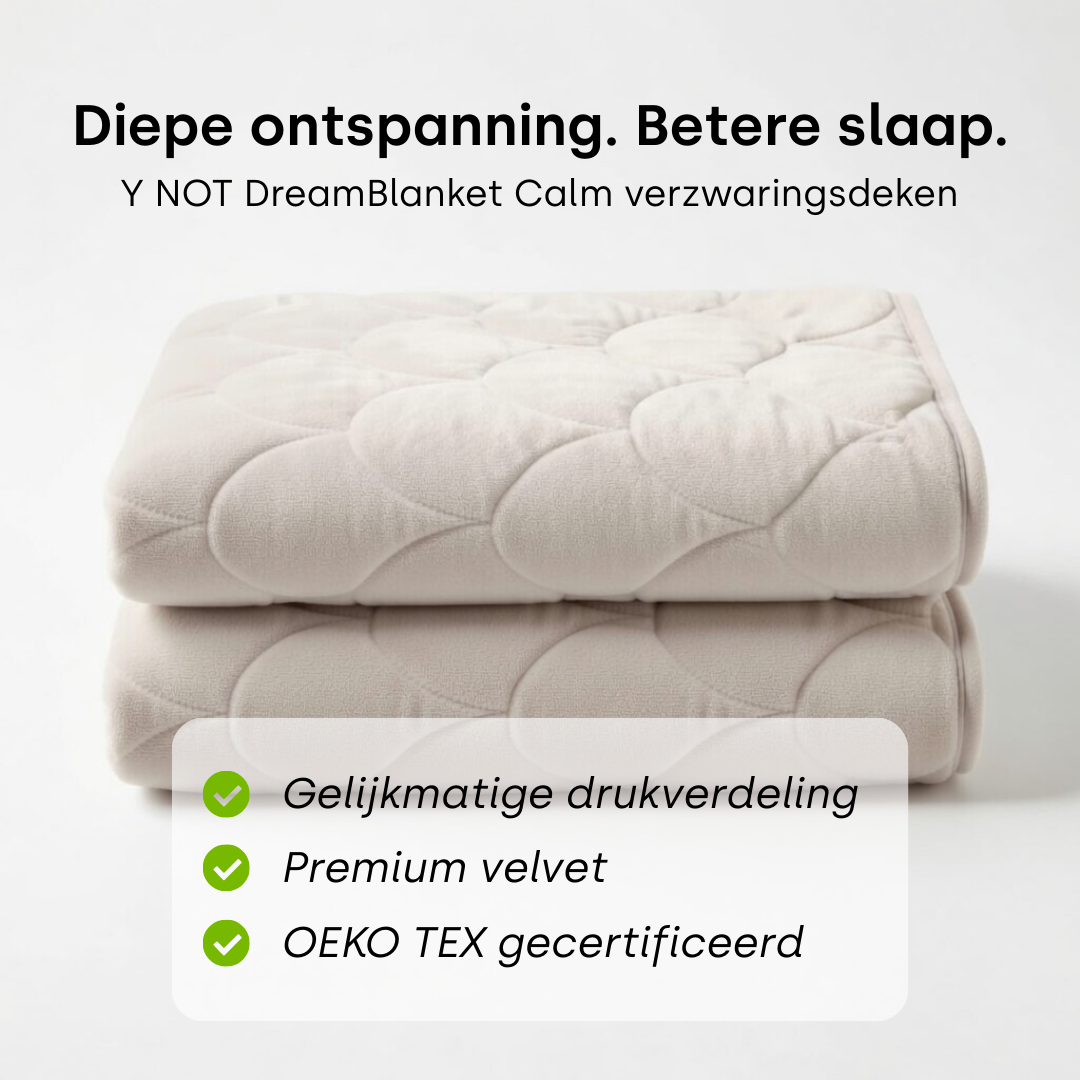 Beige verzwaringsdeken 140x200 cm met zachte quilt structuur