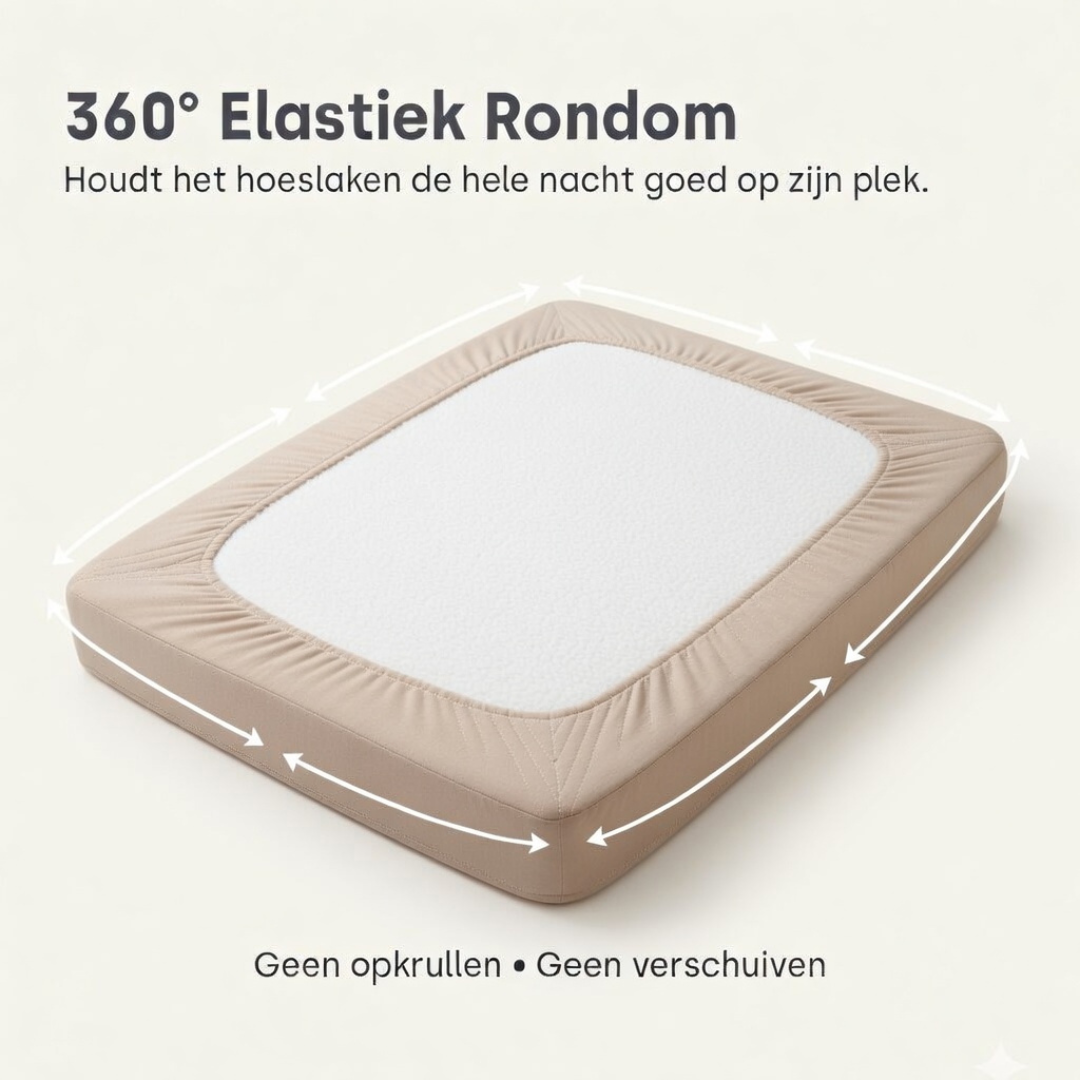 Matras Hoeslaken Velvet Taupe/Grey