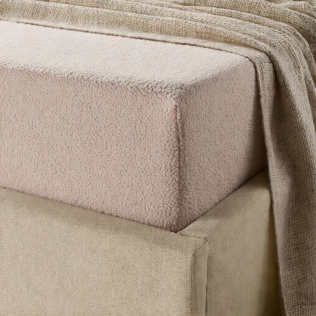 Matras Hoeslaken Teddy - Blush Pink