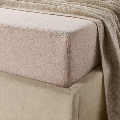 Matras Hoeslaken Teddy - Blush Pink