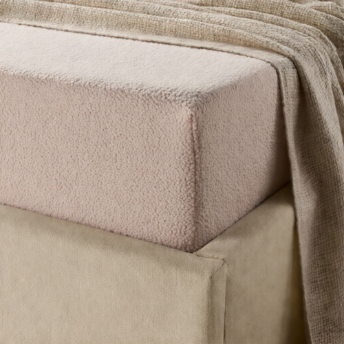 Matras Hoeslaken Teddy - Blush Pink