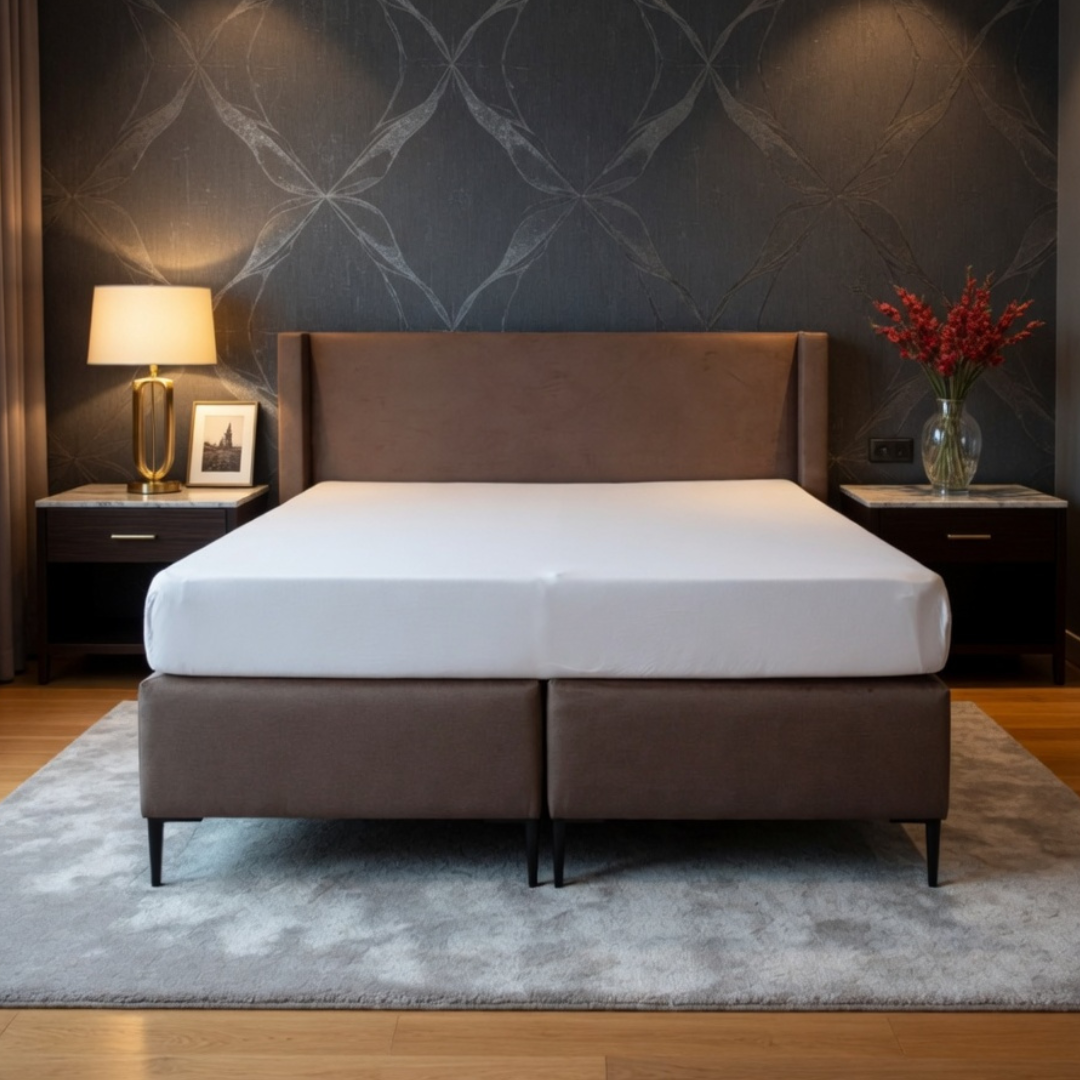 Matras Hoeslaken Premium Dubbel Jersey Katoen Wit
