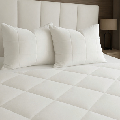 Y-NOT Kussenslopen Vol & Gevoerd Velvet Pearl White  2-Pack 60x70 cm