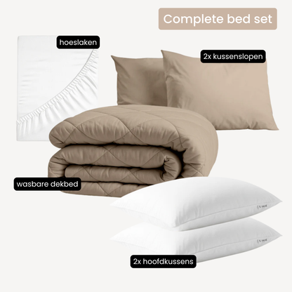Y-NOT All Year Dekbed Taupe - Luxe Set
