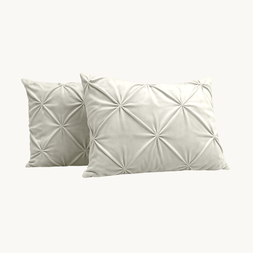 Kussenslopen Velvet™ Diamond Pearl White 60x70cm 2-Pack