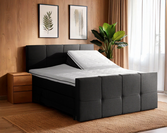 Y-NOT - Elektrische Boxspring - Aurea - Complete set - Nº30 Black