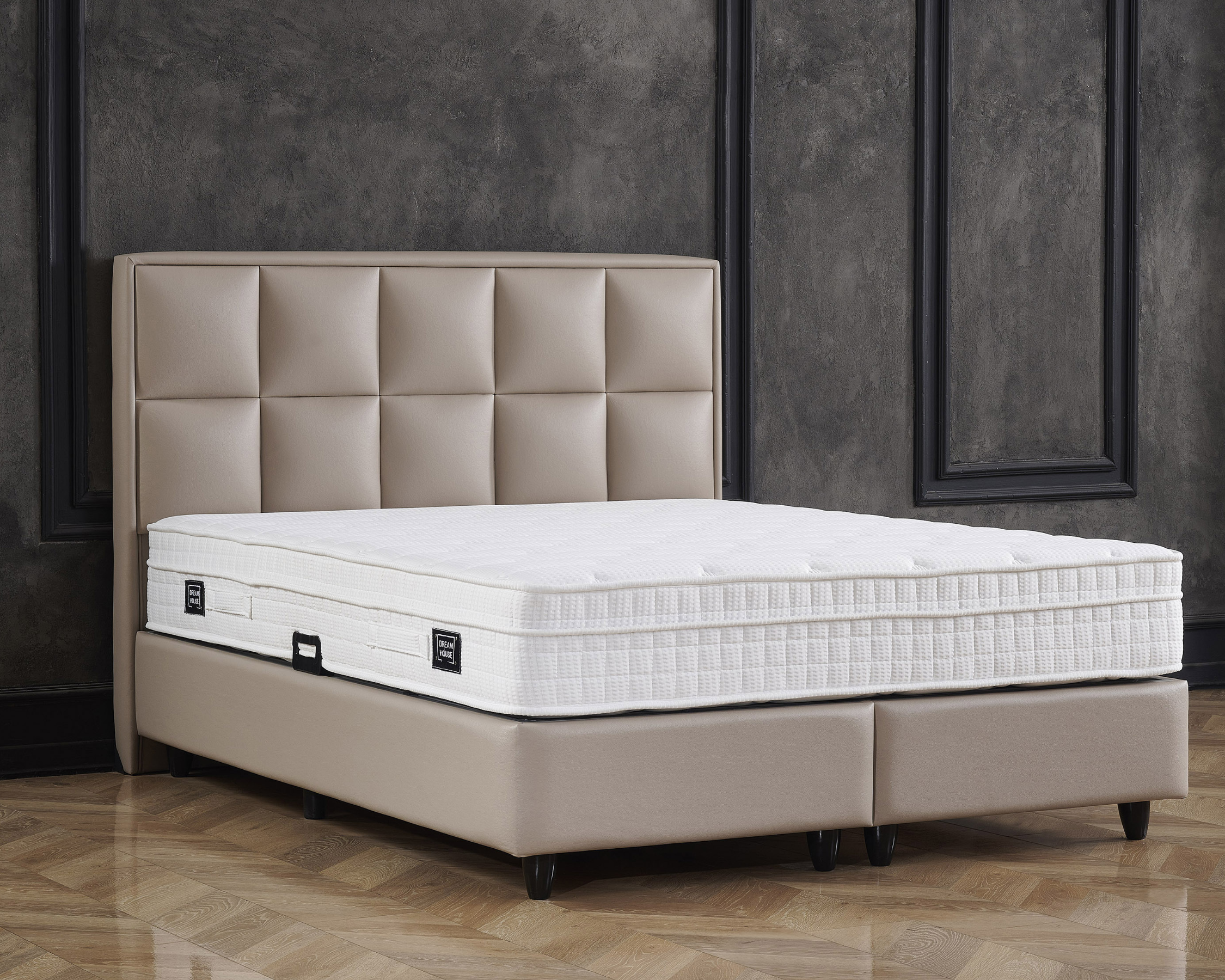 Cosmo_Beige_Boxspring_with_7-Zone_Mattress_and_Storage