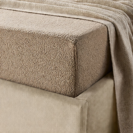 Matras Hoeslaken Teddy - Iced Coffee Taupe
