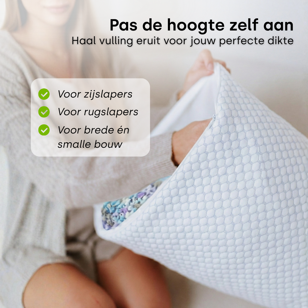 Y NOT Dreampillow Cloud ergonomisch kussen voor zij en rugslapers