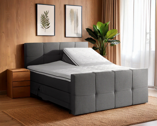 Y-NOT - Elektrische Boxspring - Aurea - Complete set - Nº19 Caviar Dark Gray