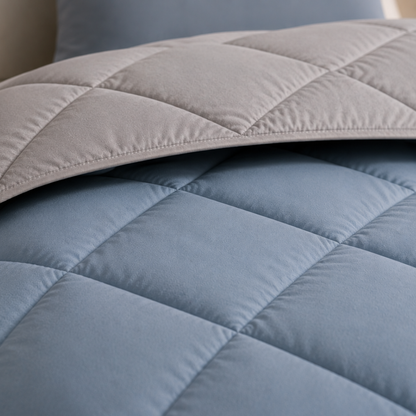 Y-NOT Zomerdekbed Light Blue / Grey