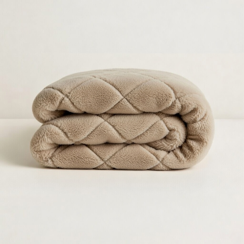 Y-NOT Teddy Fluffy  Dekbed Iced Coffee Taupe