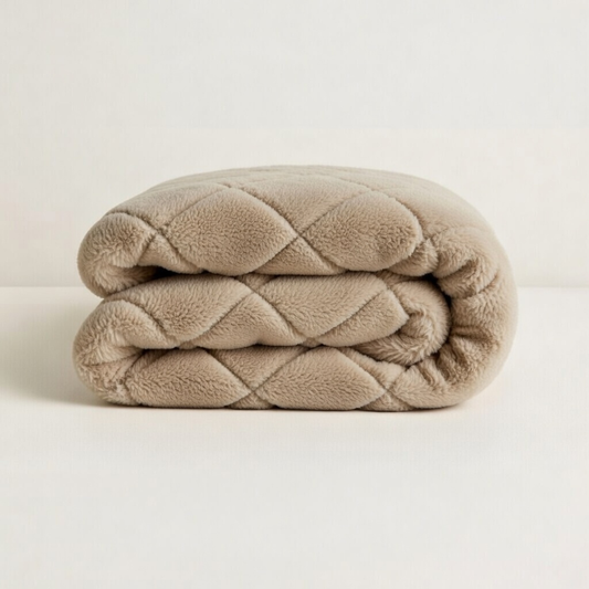 Dekbed Zonder Overtrek Teddy Fluffy™ Iced Coffee Taupe