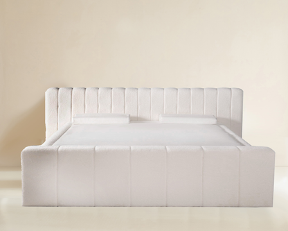 Amore Rituals Teddy bed  + Hybrid Pocket 500 Matras - Nº55 - Offwhite