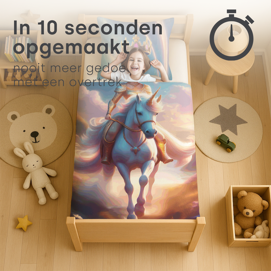 Kids Dekbed Zonder Overtrek Unicorn Inclusief Kussensloop