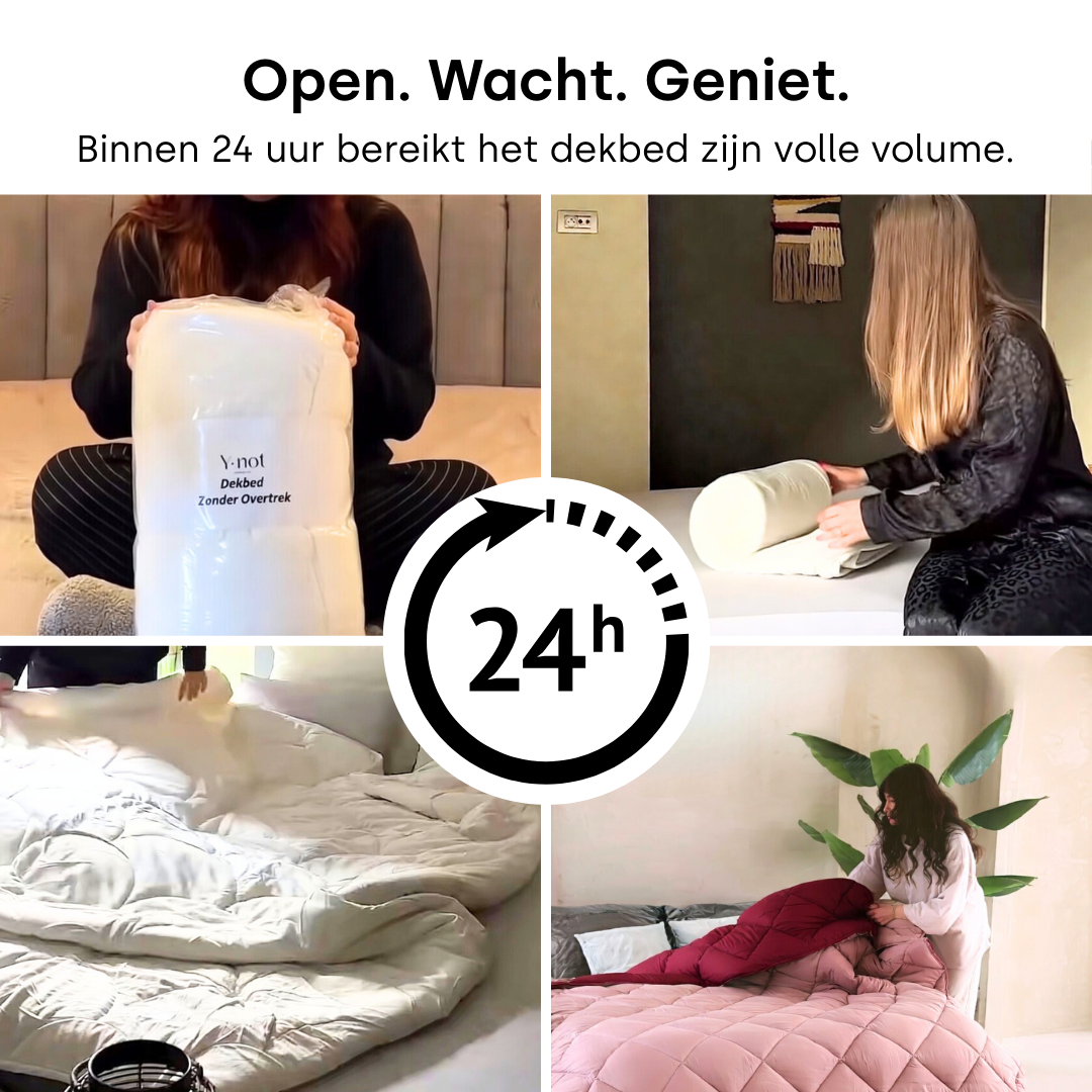 Y-NOT™ Dreambed Original All Year Plum / Old Pink (220cm lang)