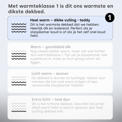 Dekbed Zonder Overtrek Teddy™ Cappuccino White