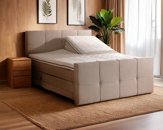 Y-NOT - Elektrische Boxspring - Aurea - Complete set - Nº28 Taupe