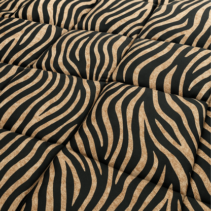 Dekbed Zonder Overtrek Mat Satijn Tiger Black Gold