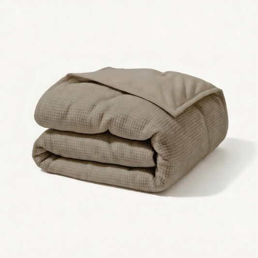 Y-NOT Waffle Dekbed Taupe