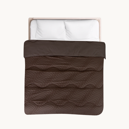 Dekbed Zonder Overtrek Japadi Waves Brown