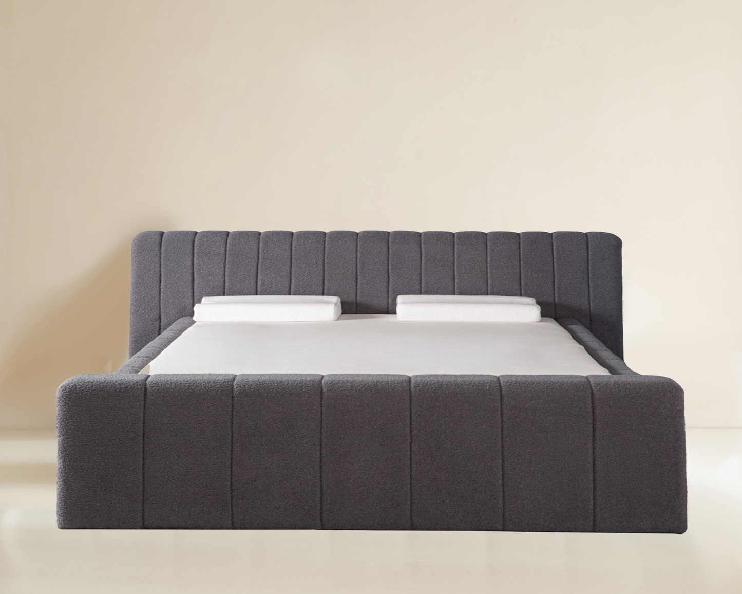 Amore Rituals Teddy bed  + Hybrid Pocket 500 Matras - Nº156 - Antracite