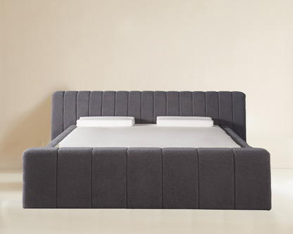 Amore Rituals Teddy bed  + Hybrid Pocket 500 Matras - Nº156 - Antracite