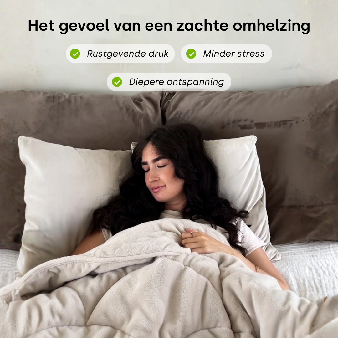 Y NOT verzwaringsdeken voor diepe ontspanning en betere slaap