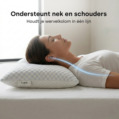 Y NOT Dreampillow Cloud luxe hoofdkussen met zachte maar stevige ondersteuning