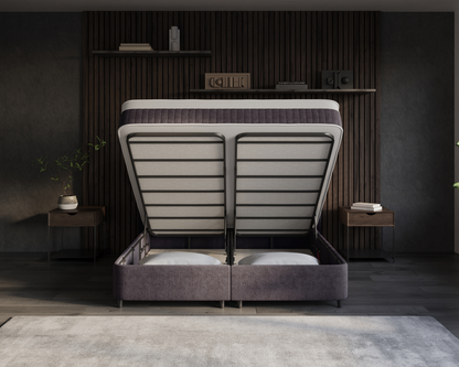 Allure bed met Opbergruimte + Hybrid Pocket 500 Matras  - Nº30 - Antraciet