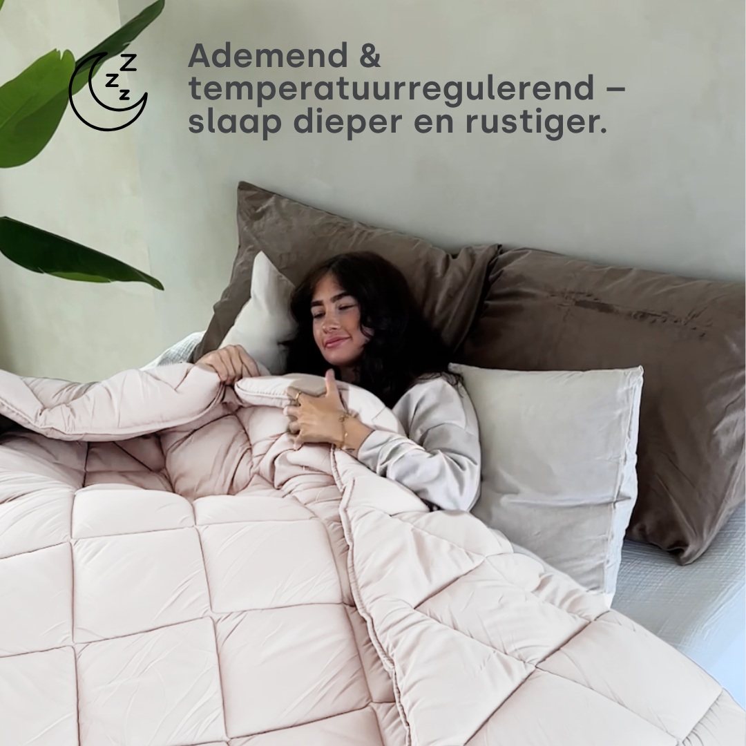 Dekbed Zonder Overtrek Mat Satijn Antracite / Grey (220cm lang)